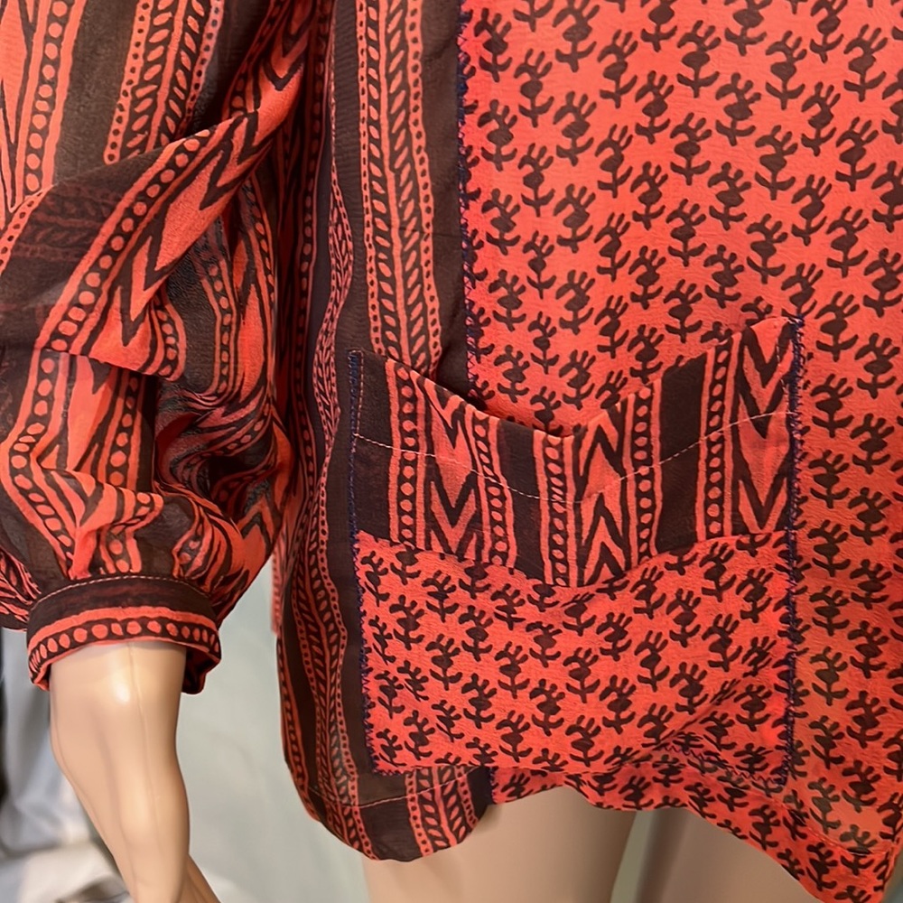 ๐ธNWT FREE PEOPLE BEADED BLOUSE - Picture 6 of 11